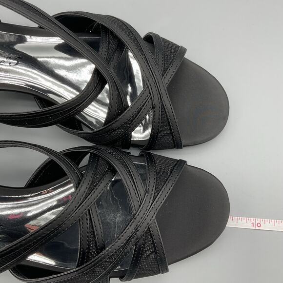 NEW Easy Street Women’s Tristen Dance Flex Outsole Sandals Black Size 6WW - Picture 7 of 10